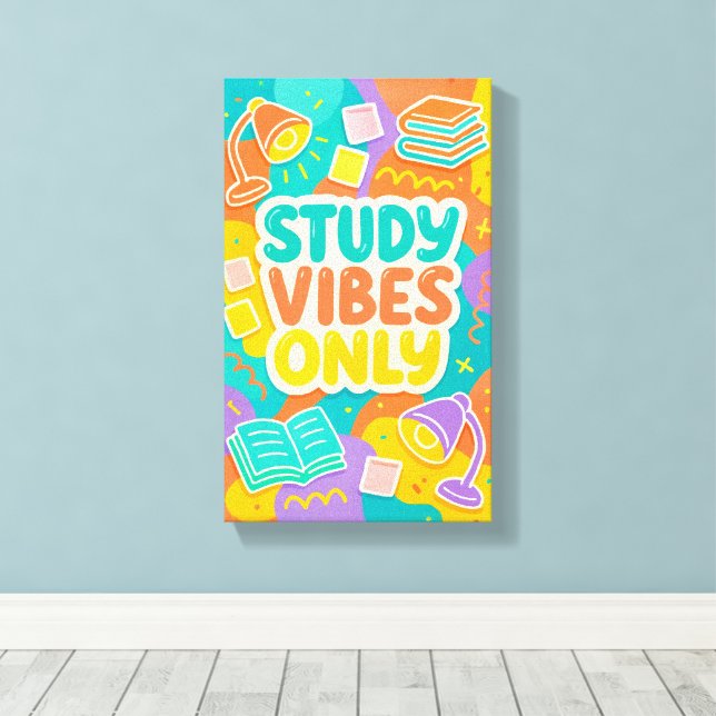 Lienzo de estudio estudiantil - Decoración de dorm (Insitu (piso de madera))