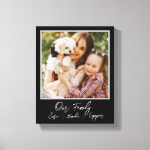 Lienzo de familia de fotos personalizado