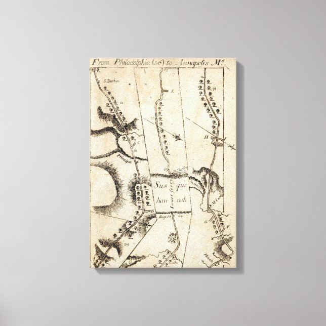 Lienzo De Filadelfia a Annapolis Md 56 (Anverso)