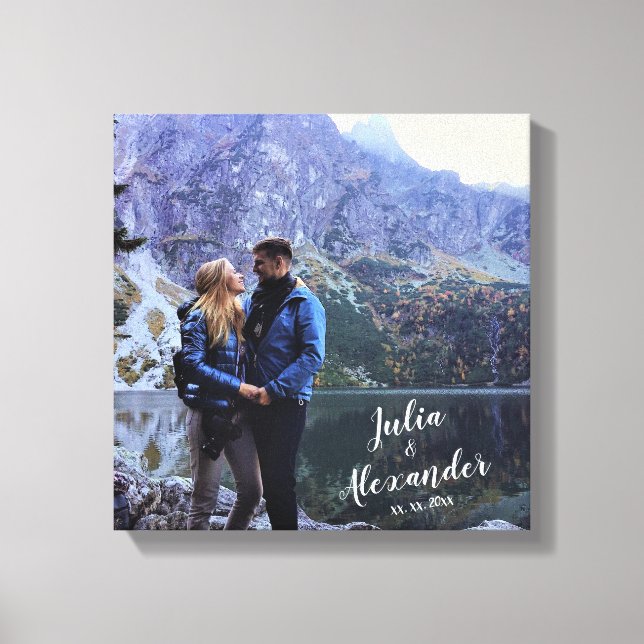 lienzo de foto familiar con nombres (Anverso)