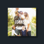 Lienzo de fotos de Personalizado superpuesto moder<br><div class="desc">Sube tu foto para crear un regalo único para ti o para otra persona! Vea nuestras colecciones completas en berryberrysweet.com. Los colores personalizados también están disponibles bajo petición. Diseño © berryberrysweet.com</div>