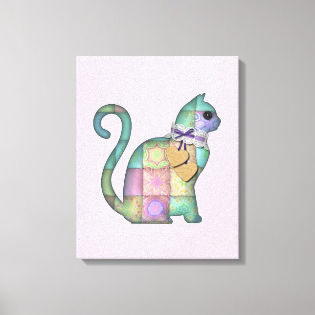 lienzo de gato de mosaico (Anverso)