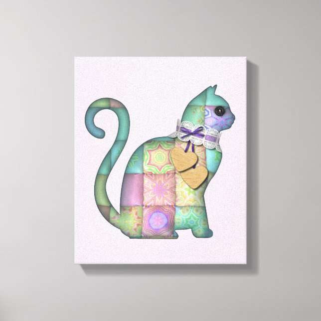lienzo de gato de mosaico (Anverso)