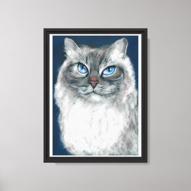 Lienzo de gato siberiano  (Anverso)