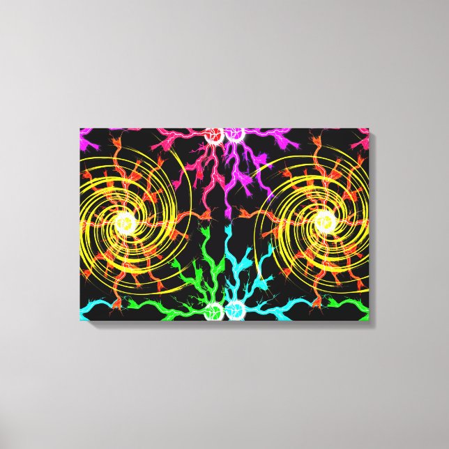 Lienzo de huracanes relámpagos (Anverso)