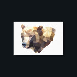 Lienzo de Ilustracion de oso geométrico<br><div class="desc">Un ilustracion de diseño geométrico y moderno de un oso. Una pared muy fresca y moderna que cuelga por toda la casa.</div>