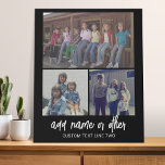 Lienzo De Imitación 3 Collage de fotos con texto manuscrito - blanco n<br><div class="desc">Una forma divertida de capturar recuerdos y compartirlos con amigos. Añade una foto horizontal,  dos fotos cuadradas y tu leyenda favorita para hacer un regalo genial para los amigos.</div>