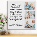 Lienzo De Imitación Abuelos Bendecidos Modernos Personalizados 3 Foto<br><div class="desc">Celebra a tus abuelos con una imagen de personalizado de lienzo. Esta cita única de la impresión de los abuelos en la pared es el regalo perfecto, ya sea un cumpleaños, un día de los abuelos o Navidades. Esperamos que el regalo especial de los abuelos fotográficos de keepsake se convierta...</div>