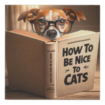 Adorable Perro Académico Leyendo Cómo Reservar