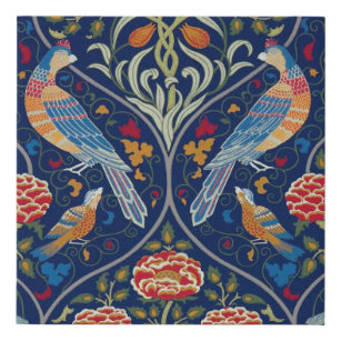 Lienzo De Imitación Aves y flores, William Morris