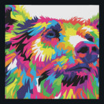 Lienzo De Imitación Bear Spirit Animal Pop Art<br><div class="desc">Resumen del diseño del oso. El símbolo del oso representa la fuerza,  la familia,  el valor de la vitalidad y la salud. El oso es reflexivo e independiente,  con poca necesidad de becas. El oso es también autónomo y de naturaleza fuerte.</div>