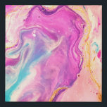 Lienzo De Imitación Bella Artes De Swirl Pintado Pintado Abstracto Mod<br><div class="desc">Bonito de arte abstracto rosa contemporáneo,  girando con colores rosa claro,  dorado y azul. Perfecto para un pop de color en cualquier hogar.</div>