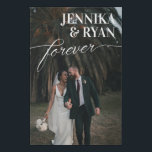 Lienzo De Imitación Big Names Sobreposición blanca para siempre foto B<br><div class="desc">Boda foto falsa impresión de lienzo con los nombres de la novia y el novio en grandes letras blancas arriba para siempre en un guión de bonito.</div>