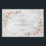 Lienzo De Imitación Boda floral rosada de color dorado de Rubor<br><div class="desc">a</div>