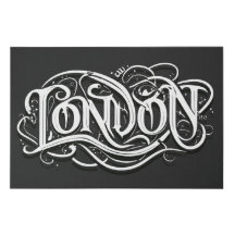 Caligrafía Metalizado pesada de Londres - Metalhea