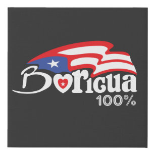 Lienzo De Imitación Canvas Boricua 100% Puerto Rico