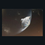 Lienzo De Imitación Cápsula de aeródromo de Marte Science Laboratory 2<br><div class="desc">Concepto de artista que representa la interacción de la nave espacial del Laboratorio Científico de Marte con la atmósfera superior de Marte durante la entrada, descenso y aterrizaje de la resaca de curiosidad en la superficie marciana. En esta escena, la fricción con la atmósfera marciana está frenando el descenso de...</div>
