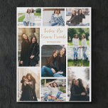 Lienzo De Imitación Cita del Personalizado de Sisters Forever Friends<br><div class="desc">Moda personalizable foto collage arte de tela falsa para tu hermana. Agrega 9 de tus fotos favoritas de hermanos y pide este regalo único de personalizado para tu dulce hermana como regalo de cumpleaños de amistad. Un conservador de arte en la pared de fotografía sentimental y personalizado que dice que...</div>