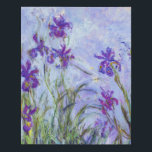 Lienzo De Imitación Claude Monet - Lilac Irises / Iris Mauves<br><div class="desc">Lilac Irises / Iris Mauves - Claude Monet,  1914-1917</div>