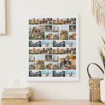 Lienzo De Imitación Collage de fotos 32 personalizado<br><div class="desc">Crear su propio lienzo de 32 Collages de fotos personalizado</div>