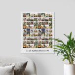 Lienzo De Imitación Collage de fotos 72 personalizado<br><div class="desc">Crear su propia impresión personalizada de 72 Collages de fotos en lienzo falso</div>