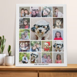 Lienzo De Imitación Collage de fotos con 17 fotos - puede editar color<br><div class="desc">Fotomontaje — Usa tu foto o fotos favoritas para hacer un toque divertido para compartir con tus amigos. Esta rejilla moderna es una pantalla única y llamativa de tus fotos. Esto está preparado para ser un realizador de collages de fotos gratis en línea para tu instagram u otras fotos cuadradas....</div>