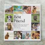 Lienzo De Imitación Collage de fotos de definición de mejor amigo<br><div class="desc">Personaliza con 12 fotos favoritas y texto personalizado para tu mejor amigo especial para crear un regalo único. Una manera perfecta de mostrarles lo asombrosos que son todos los días. Diseñado por Thisisnotme©</div>