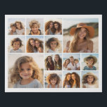 Lienzo De Imitación Collage de fotos de Instagram - Hasta 14 fotos Bla<br><div class="desc">Un diseño de fondo blanco. Utiliza hasta catorce fotos cuadradas para crear un regalo único y personal. Si necesita ajustar las imágenes,  haga clic en la herramienta personalizar para realizar cambios.</div>
