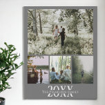 Lienzo De Imitación Collage de fotos de texto y foto personalizado<br><div class="desc">Haz un dibujo de pared personalizado de foto-keepsake - imagen falsa de tela envuelta de Ricaso - agrega tus propias fotos y texto - regalos de keepsake de collage de fotos</div>