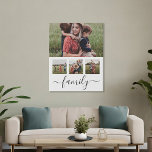 Lienzo De Imitación Collage de fotos familiar personalizado<br><div class="desc">Collage de fotos familiar Faux Canvas personalizadas Imprimir arte en pared</div>