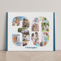 Collage de fotos número 30 Personalizado 30 cumple