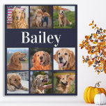 Lienzo De Imitación Collage de fotos Perro Lover Mascota  personalizad<br><div class="desc">Celebra a tu mejor amigo con una imagen de mascota personalizado de fotos grabada en lienzo. Ya sea que tengas un cachorro nuevo, o para conmemorar todos los momentos especiales a través de cada año, cada mascota merece un lienzo fotográfico mascota personalizado! Nuestro lienzo de fotos para perros tiene 9...</div>