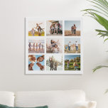 Lienzo De Imitación Crea tu propia plaza moderna de 9 Collages de foto<br><div class="desc">Crea tu propia foto personalizado de collage de imágenes con imágenes de 9 de tus fotos favoritas.</div>