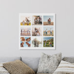 Lienzo De Imitación Crea tu propia plaza moderna de 9 Collages de foto<br><div class="desc">Crea tu propia foto personalizado de collage de imágenes con imágenes de 9 de tus fotos favoritas.</div>