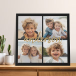 Lienzo De Imitación Crear su propio Collage de fotos de 4 - Nombre del<br><div class="desc">Usa hasta cuatro fotos cuadradas o selfie para crear un regalo único y personal. O puedes mantener al cachorro hipster y hacer un keepsake de moda. Si necesita ajustar las imágenes,  haga clic en la herramienta personalizar para realizar cambios.</div>