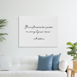 Lienzo De Imitación Crear su propio presupuesto de caligrafía<br><div class="desc">Crea tu propio arte de pared de comillas personalizados. Incluye tipografía minimalista de escritura caligráfica.</div>