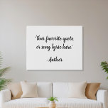 Lienzo De Imitación Crear su propio presupuesto de caligrafía<br><div class="desc">Crea tu propio arte de pared de citas personalizados. Incluye tipografía caligráfica minimalista.</div>