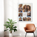 Lienzo De Imitación Crear un Collage de fotos Personalizado con 8 foto<br><div class="desc">Usa tus fotos o fotos favoritas para hacer un toque divertido para compartir con tus amigos. Un diseño minimalista con sólo instantáneas y un bloque de texto.</div>