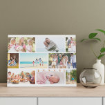 Lienzo De Imitación Cuadrícula de masonería 9 Collage de fotos blanco<br><div class="desc">Crea tu propio lienzo fotográfico personalizado. Este collage de fotos tiene un diseño de rejilla blanca y de mampostería que puedes personalizar con tus propias fotos. La plantilla de fotos está preparada para que puedas mostrar 9 de tus fotos familiares favoritas que se mostrarán automáticamente al estilo de la mampostería....</div>