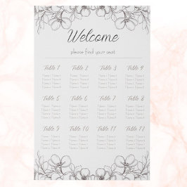 Lienzo De Imitación Cuadro de asientos de recepción de casamiento flor