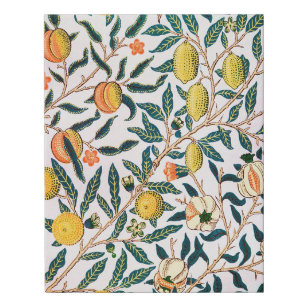 Lienzo De Imitación Cuatro frutas, William Morris