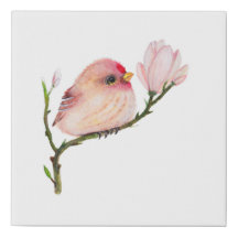 Cute Baby Redpoll Bird Baby Shower