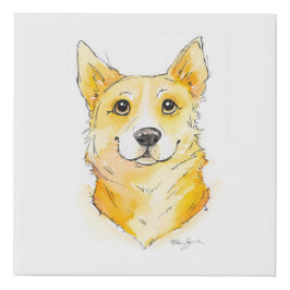 Lienzo De Imitación Cutie Corgi