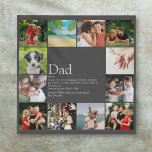 Lienzo De Imitación Dad Daddy Father Definition 12 Photo Gray<br><div class="desc">Personalise with 12 favourite photos and personalized text for your special dad, daddy or father to create a unique gift for Father's day, birthdays, Christmas or any day you want to show how much he means to you. A perfect way to show him how amazing he is every day. Designed...</div>