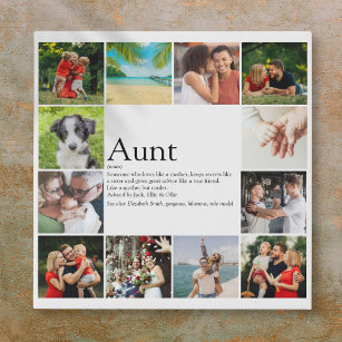 Lienzo De Imitación Definición de tía 12 Collage de fotos