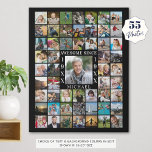 Lienzo De Imitación DESDE EL AÑO 55 EL Collage de fotos ES INGENUO<br><div class="desc">Crea un recuerdos de fotos de cumpleaños impreso en forma de lienzo falso con un collage de fotos de 55 cuadrados de él o ella a lo largo de los años para celebrar cualquier cumpleaños de edad. El título dice INCREÍBLE DESDE "AÑO". Personaliza con su nombre y año de nacimiento...</div>