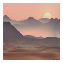 Desierto Sunset ~ Faux Wrapva Canvas Print