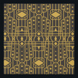 Lienzo De Imitación Diseño geométrico de lujo art decó. Oro<br><div class="desc">Diseño geométrico de lujo art decó. Forma dorada. Vintage deja un fondo elegante. Resumen de ilustracion de concha marina. abstracto, arte, fondo, fondo, cama, fresco, cortina, deco, decoración, diseño, elemento, tela, moda, geométrica, geometría, oro, dorado, gráfico, cuadrícula, vintage, retro, iluminado, dibujado a mano, lápiz de tinta, </div>