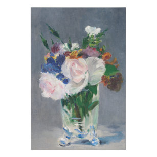 Lienzo De Imitación Edouard Manet - Flores en una bolsa de cristal