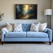 El místico camino del bosque al amanecer